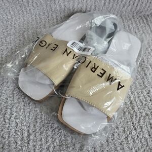 American Eagle Women's Tan Slide Sandals